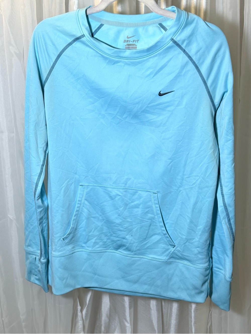 Nike Men’s Light Blue Dri-FIT Crewneck Sweater